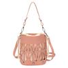Summer Fashion Messenger Bag Women's 2025 New Portable Hollow Bucket Bag Large Capacity Niche High Sense