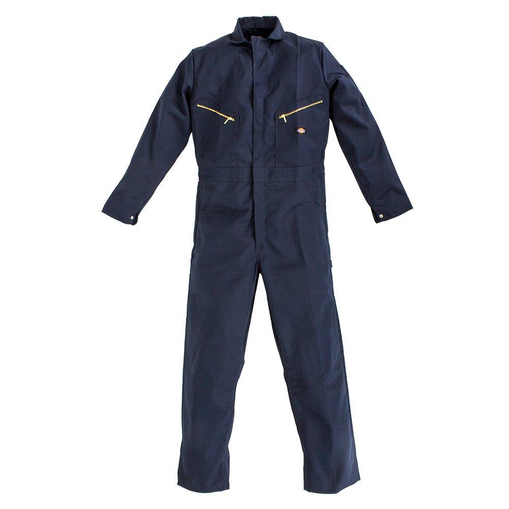 Dickies Deluxe Blended Coverall 48799, Men's Long Sleeve Workwear, Dark Navy (DN), Large Sizes Available [Parallel Import]