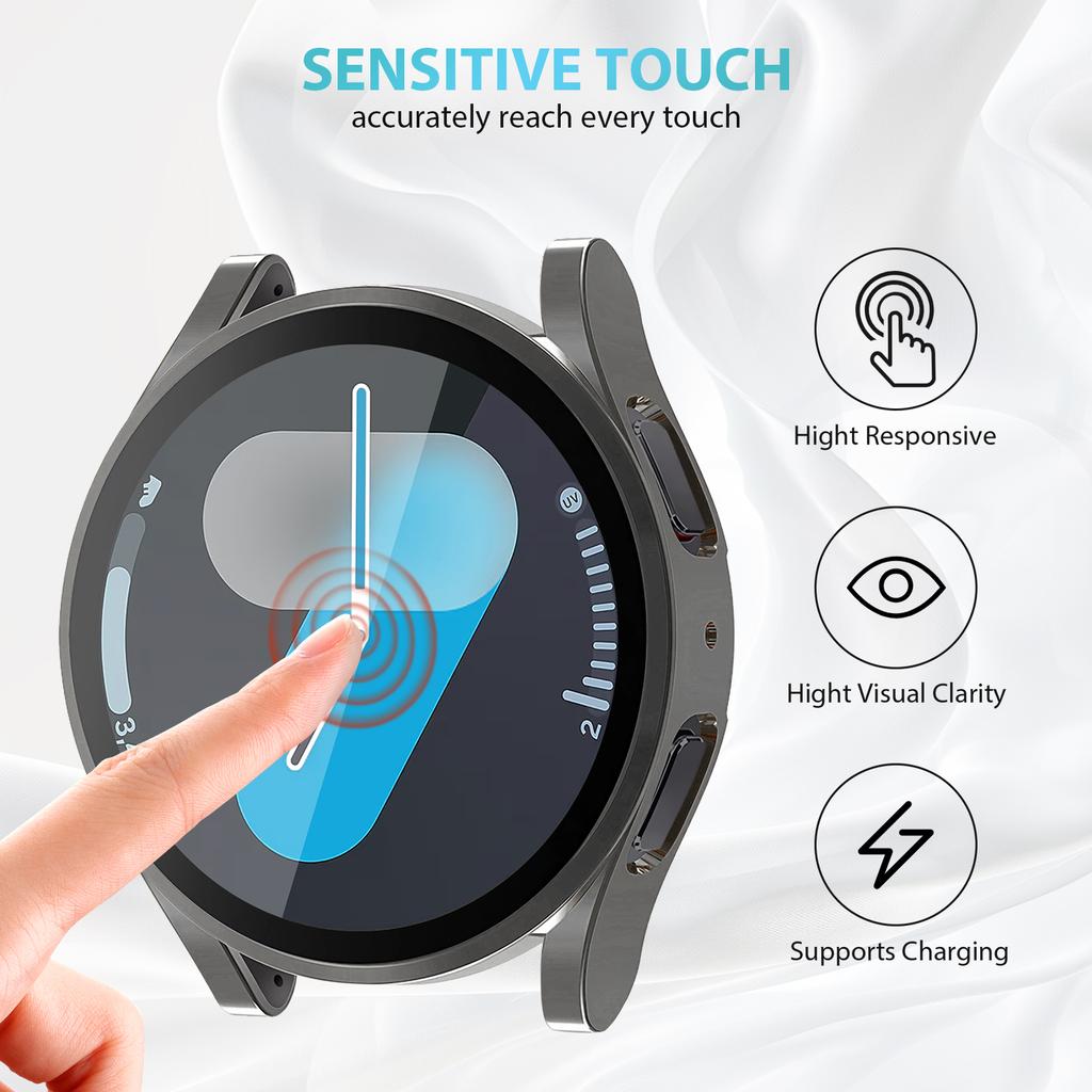Cover for Samsung Galaxy watch 7 FE 44mm 40mm Screen protector accessories TPU all-around bumper Shell for Galaxy watch 7 Case