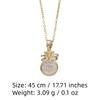 Simple Money Bag Pendant Necklaces for Women Fashion Zirconia Necklace Wedding Party Jewelry Accessories