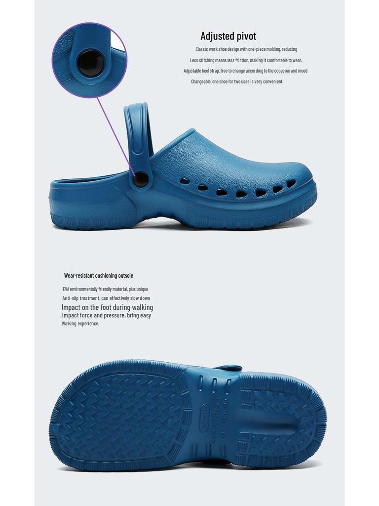 Surgical Non-Slip Closed-Toe Shoes for Men & Women - Operating Room Slippers
