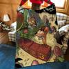 Game C-Crash B-Bandicoot Throw Flannel Cozy Print Blanket, Portable, Durable Machine Washable cute Cool