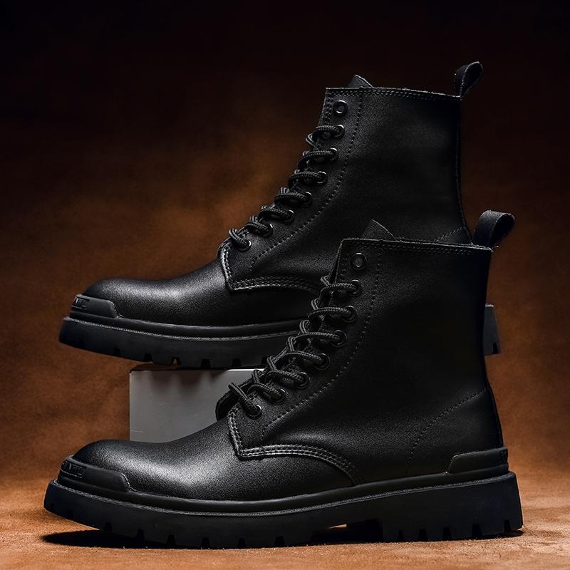 WAERTA Trend Мужские ботинки Черные хлопковые ботинки для активного отдыха Модные высокие — фото 5