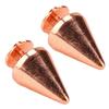 100 Sets Punk Cone Spikes Studs Electroplating Rose Gold Punk Cone Spiked Screw Rivets DIY Punk
