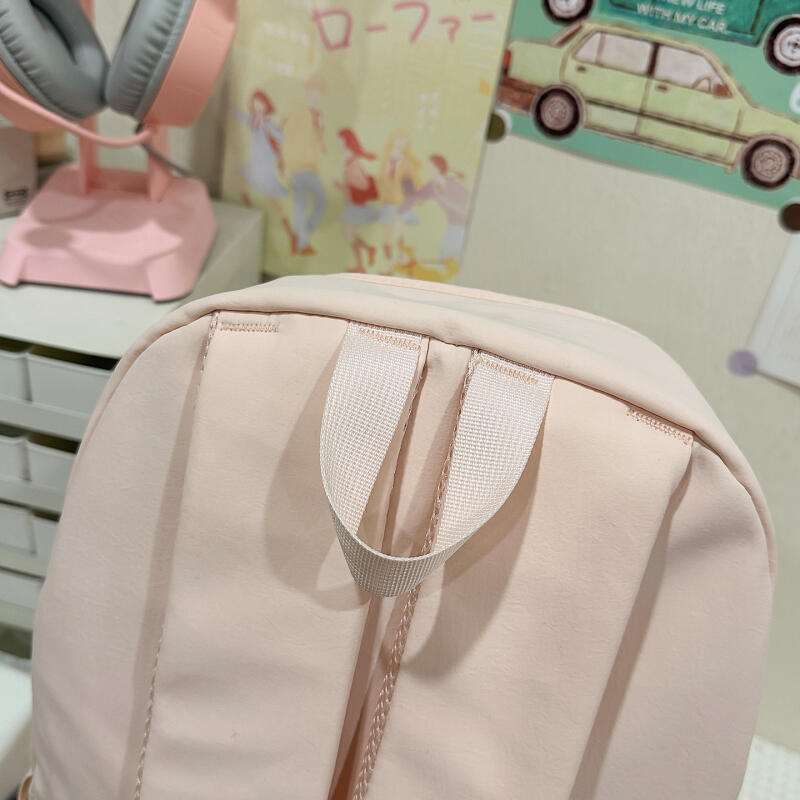 Einfarbiger Studenten-Schulranzen Unisex Rucksack mit großer Kapazität Reise-Rucksack