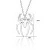 Simple Stainless Steel Spider Pendant Necklace for Men and Women Fashion Party Jewelry Gift