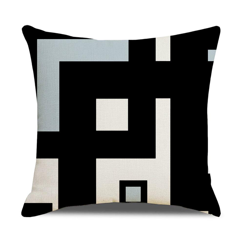 

Сучасна проста наволочка з льону в скандинавському стилі, наволочка для диванної подушки, товари для дому, наволочка контрастного кольору 45 * 45Cm (excluding pillow core)