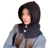 Winter Balaclava Hat Women's Warm Hat Scarf Integrated Couple Ear Protection Wool Knitted Hat