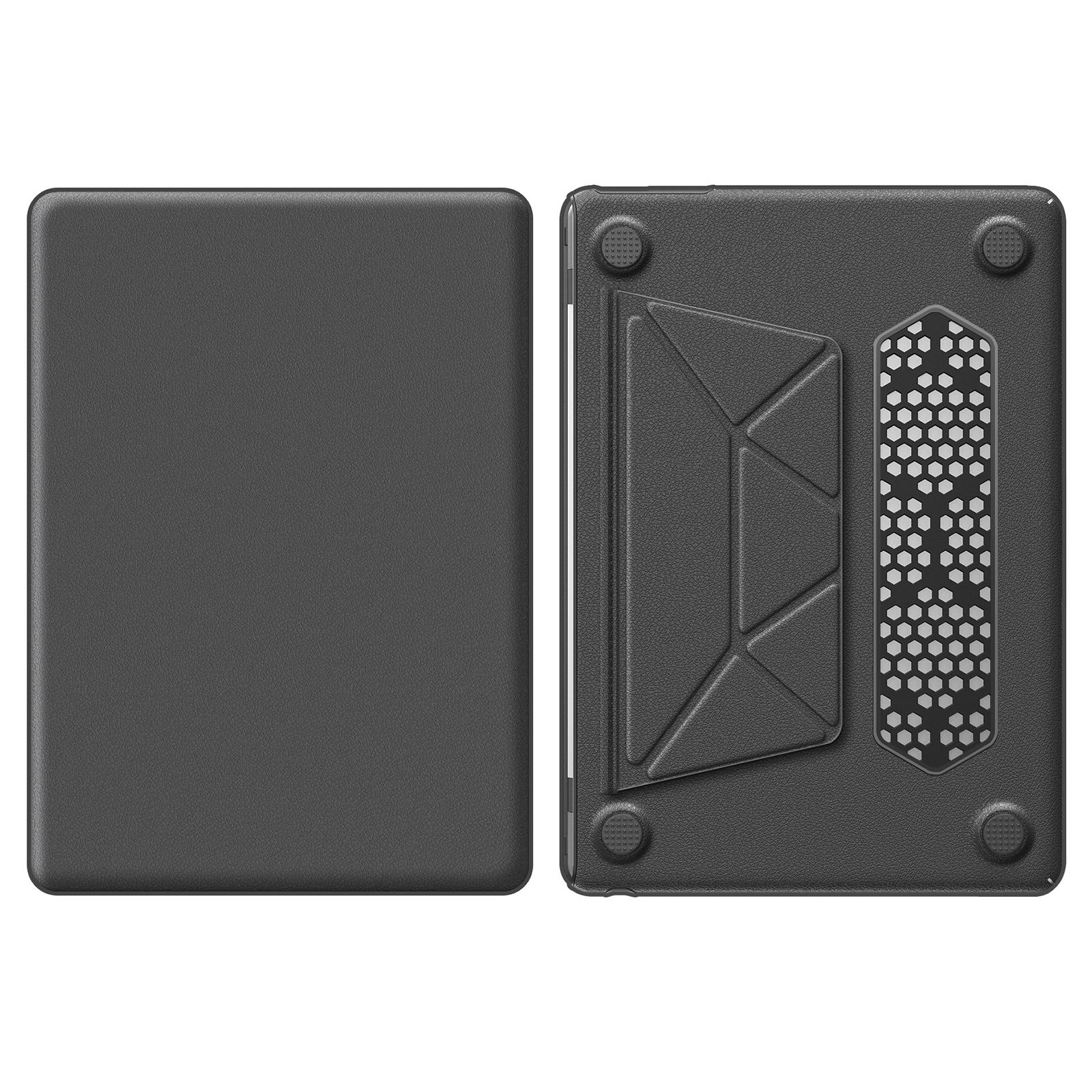 

Для Macbook Air 15 дюймов (2025)/(2024)/(2023) (M2 A2941/M3 A3114) Чехол для ноутбука Противоскользящий Чехол-книжка из ПК+ПУ кожи Grey