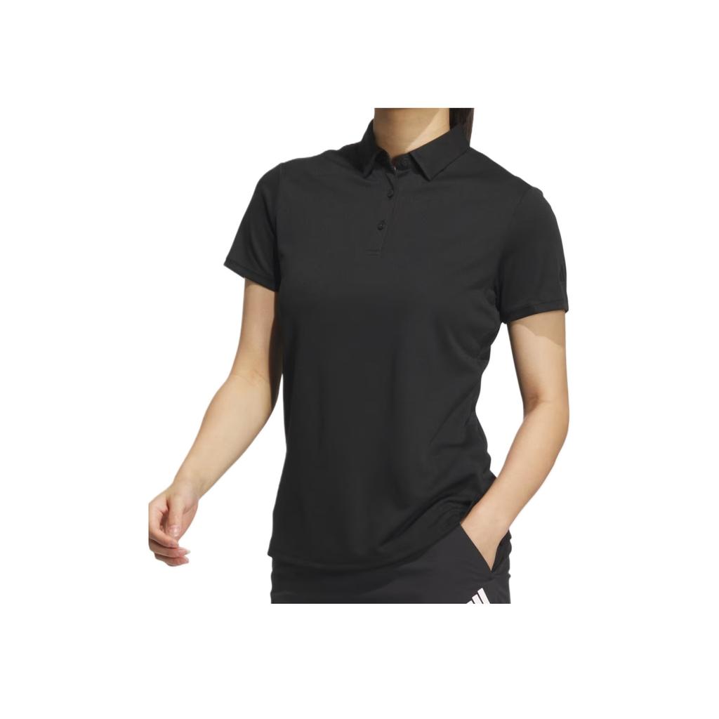 Adidas Camiseta de Golf de Manga Corta de Color Sólido, Pullover, Amigable con la Piel, para Mujer, tops JF0991