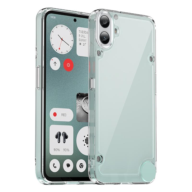 Etui do Nothing CMF Phone 1 Pokrowiec do Nothing CMF Phone 1 Coque Funda Twarda Półprzezroczysta Miękka Ramka Przezroczyste Etui Nothing CMF Phone 1