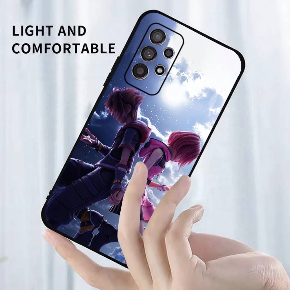 K-Kingdom Hearts Game Phone Case For Samsung S25,S24,S23,S22,S21,S20,S10,Ultra,Plus,Lite,FE,Soft Silicone Black Cover