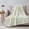 Four Leaf Clover Blanket, Multi-Purpose Air Conditioner Blanket, Soft Double-Sided Flannel Throw Blanket for Sofa Bed Dorm Office