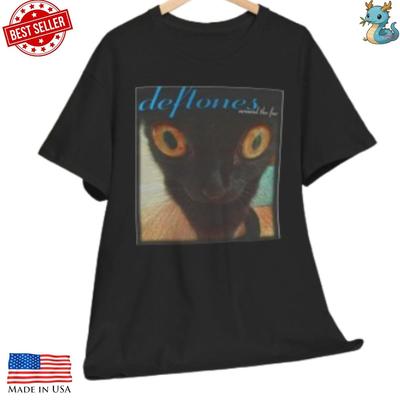 Deftones Around The Fur Reprint T-Shirt Black Cat Funny Band Rock Graphic Tee Unisex T-Shirt