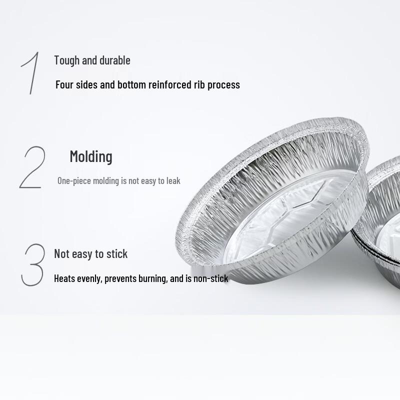 MIAOJIE Round Aluminum Foil Baking Pans (4-Pack)