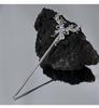 Chinese Punk Ruby Pendant Sword Hairpin Fashion Simple Modern Headdress Back Of The Head Pan Hair Ornament Fashion Retro New