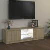 Vidaxl Szafka Pod Tv Z Oświetleniem Led, Dąb Sonoma, 120X30X35,5 Cm