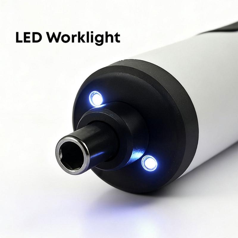 Rechargeable Screwdriver Kit 3 Speed Choices LED Light For Tight Areas Electronics