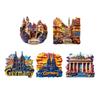 Europe Germany Resin 3D Fridge Magnets Stickers Tourism Souvenir Refrigerator Sticker Handicraft Gift Decoration