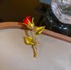 Elegant Little Rose Flower Vintage Brooch Women Clothing Flower Accessories Brooches Party Holiday Gift