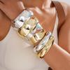Glossy Geometric Round Twist Bracelet Fashion Ins Bracelet Jewelry