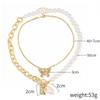 Pearl Necklace Crystal Heart Necklace Fashion Korean Wave Shiny Clavicle Chain Necklace Women Trending Party Gifts 25