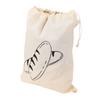 3 Pcs Linen Bread Bags Reusable Drawstring Homemade Bread Container Bags for Fruit Vegetable 40x30cm