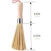 Traditional Wooden Handle Bamboo Natural Dish Scrubber Pot Pan Cleaner Wok Brush Cleaning Tool