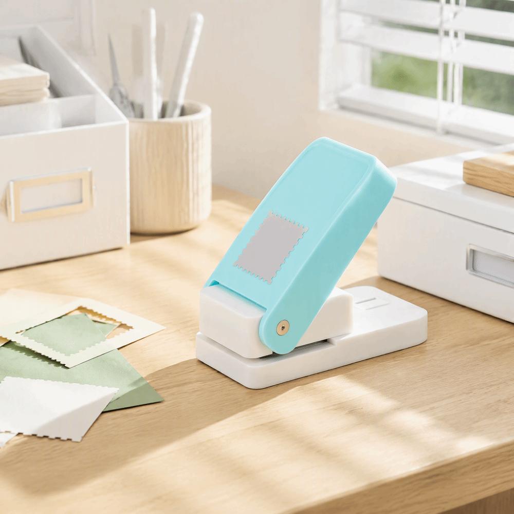 1.5x1.5 Inch Lever Action Paper Punch Handmade Paper Punch Square Stamp Punch For Card Making