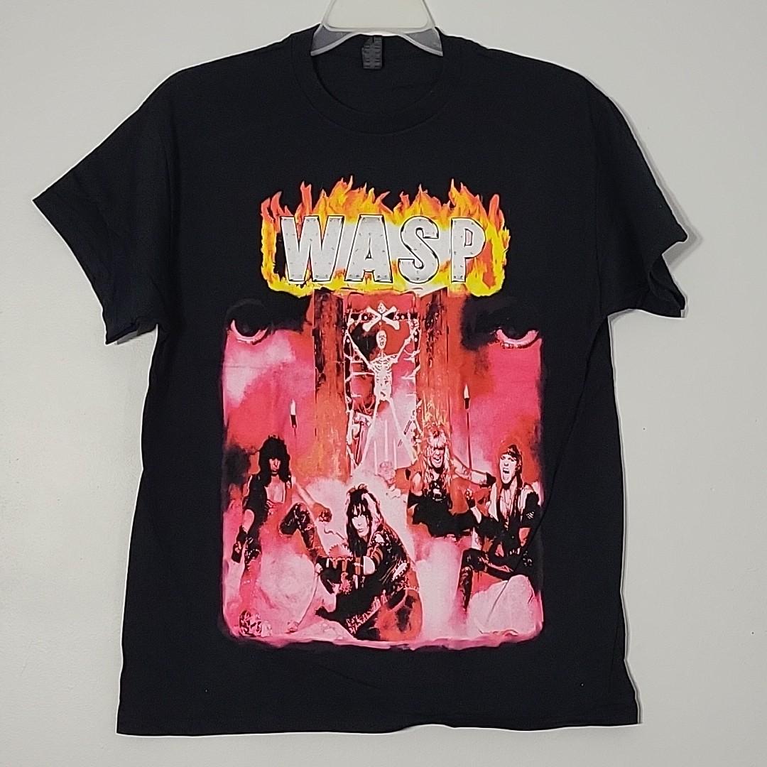 W.A.S.P. s/t First Album WASP XL Official T-Shirt Black Mens Band Logo Unisex T-Shirt XXXXL