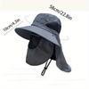 1pc Outdoor Face and Neck Sunscreen Hats for Men and Women In Summer Large Eave UV Protective Sun Hats Suitable for Fishing Mountaineering Cycling