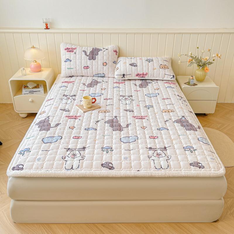 Mei Yun Ge Milk Velvet Thickened Cotton Mattress Bed Pads