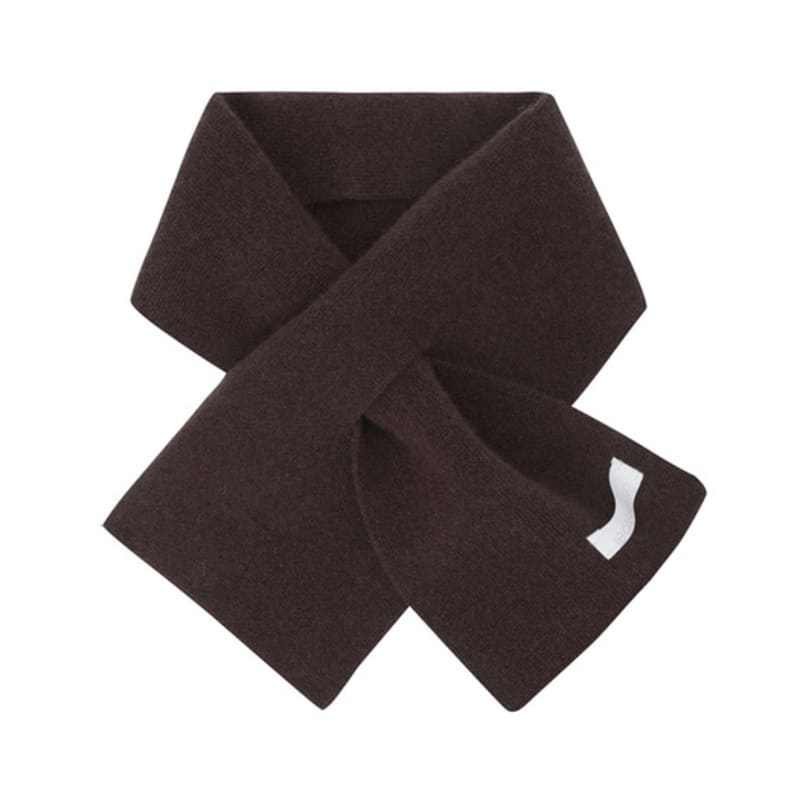 LE CASHMERE Cashmere Petit Muffler (Brown) D7AJW25002BRX