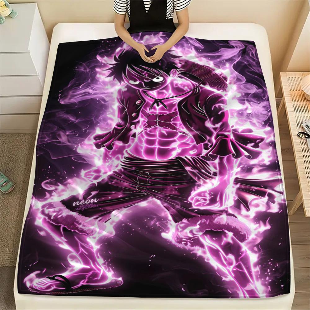

Luffy Relaxation Essential Flannel Blanket, Stylish Print Blanket Suitable for Indoor Use and Picnic Travel.-TING 75x90cm