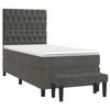 Maison Exclusive - Sommier à lattes de lit et matelas Gris foncé 80x200 cm Velours