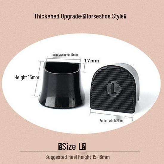 Silent Anti-Slip Heel Covers - Wear-Resistant Stiletto Accessories & Replacement Pads