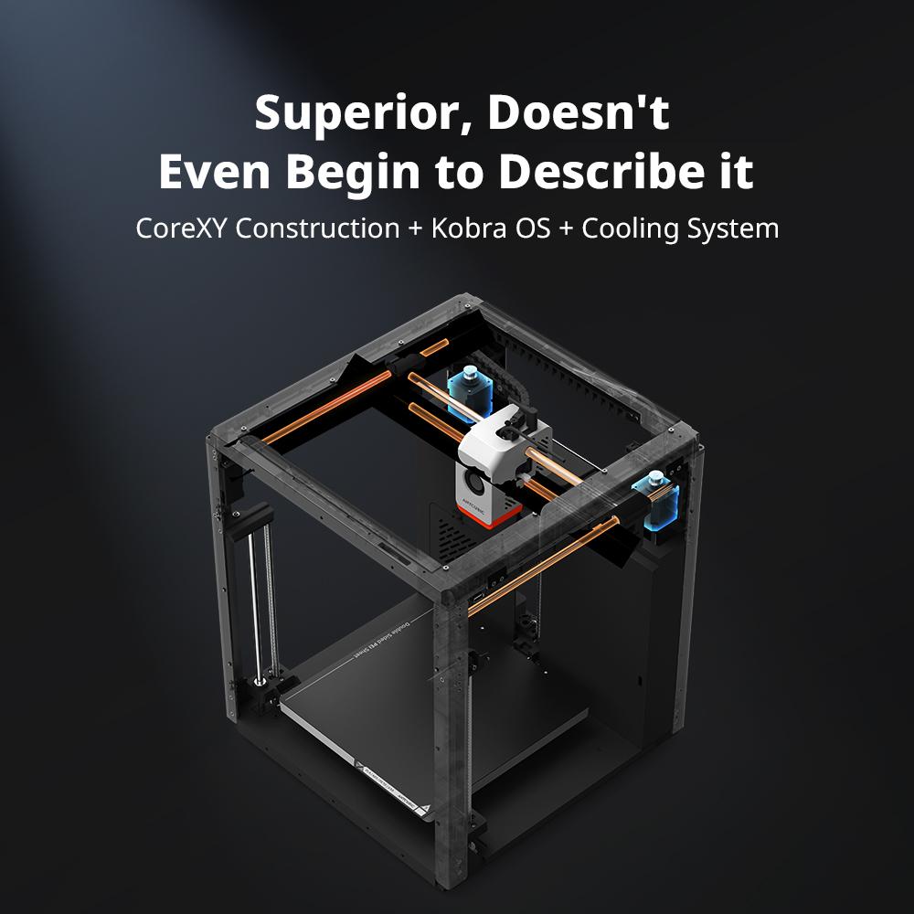 ANYCUBIC 3D Printer Kobra S1/  Kobra S1 Combo Auto Leveling CoreXY Structure Direct Extruder Up To 600mm/s High Speed Printing