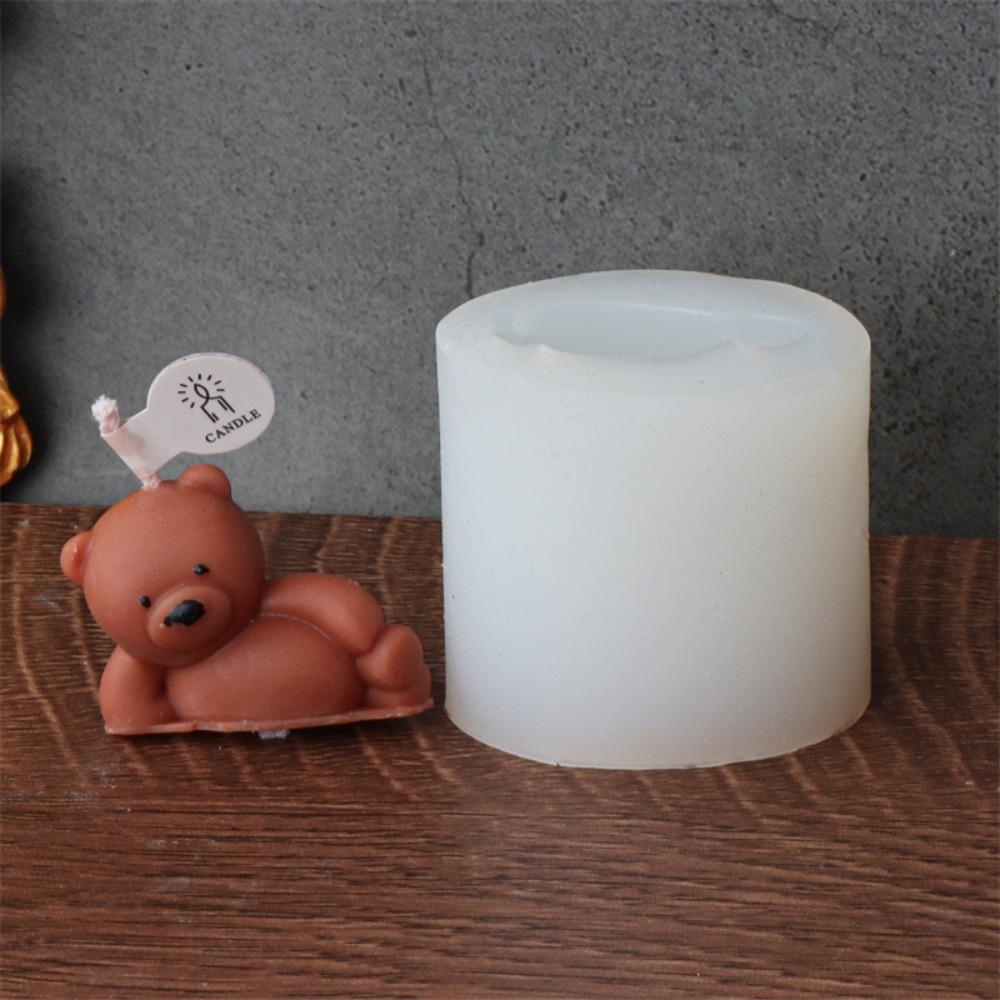 Silicone Silicone Mold Resin Making Little Bear Silicone Mold Fashion Candle Mold  Candle