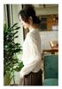 2025 Autumn/Winter Women's Embroidered Knit Wool Sweater - Round Neck, Loose Fit, Long Sleeve, Comfortable Top