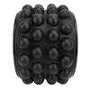 Back Stretcher Cracker Roller with Spine Gap Soreness Relief Stretching Cracking Device 3D Bump Pattern Yoga Wheel for Workouts Black