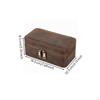 FullZip Watch Case CrazyHorse Leather Storage Box Vintage Style Jewelry