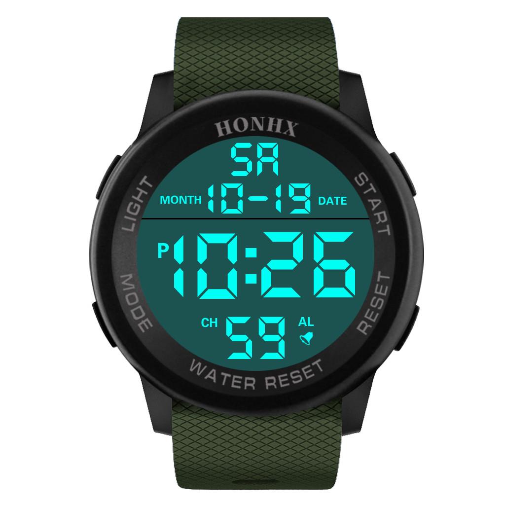 Luxury Men Analog Digital Military Sport LED Waterproof Wrist Watch