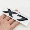 NEW 3D ABS Car Rear Trunk Emblem Badge Sticker For BMW X1 X2 X3 X5 X6 GT Z4 Glossy Black Chrome Logo Decal Styling Accessories IK7