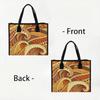 Bohemian Tote Bag Wave Pattern Daily Purse Large Capacity Lightweight Vintage Portable Shoulder Bag