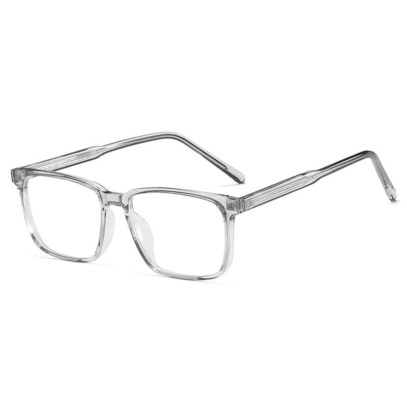 

TR90 Ultralight Anti Blue Light Reading Glasses For Men Luxury Fashion Square Eyeglasses Frames Men s Prescription Glasses +1.5 0 очистить серый