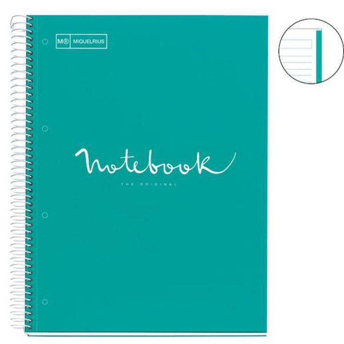 Cahier Spirale A4 80 pages Turquoise 90g