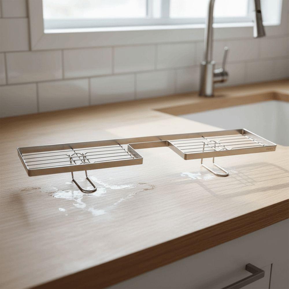 Anti Slip Sink Storage Rack Hollow Out Faucet Sink Drying Shelf Water Drainage Holder Household