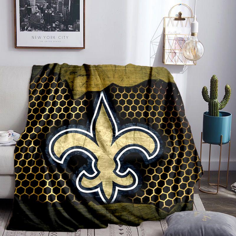 Who Dat Nation Football Blanket Lightweight Flannel Bedding Blanket Perfect for Travel, Camping, Living Rooms, Offices, Sofas, Fan Christmas gift