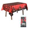 Bloody Table Cover Bloody Handprints Tablecloths Rectangle Scary Table Cover for Halloween Spooky Party Decorations
