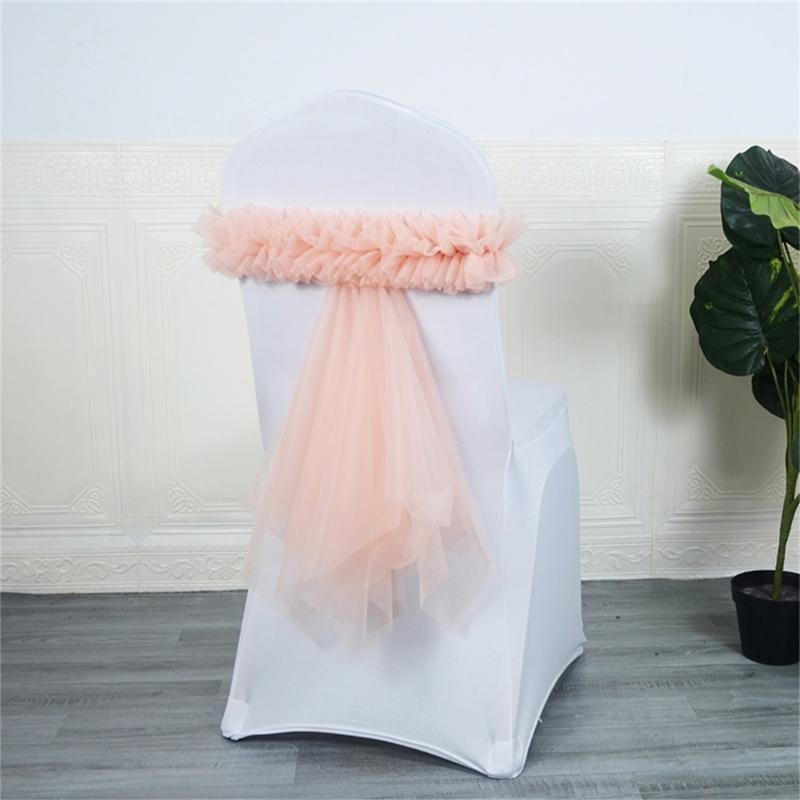 Chair Sash Chair Ribbon For Event Decoration Including Weddings Birthdays And Holiday Parties In Vibranted Color 1PC A0KF